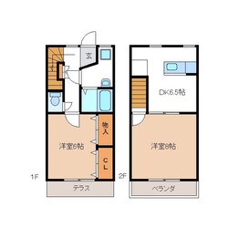 日本ライン今渡駅 徒歩4分 1-2階の物件間取画像